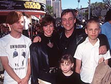 Mark and his family at the premiere of Star Wars:SE